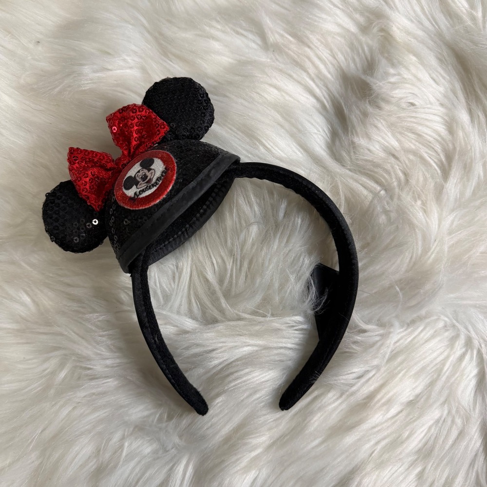 Disney Parks - Mouseketeer Hat headband Sequin Classic Disney